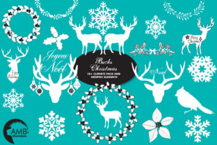 Buck s Christmas Clipart AMB-2105