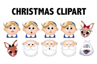 Christmas Character Clipart Illustrations
