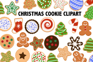 Christmas Cookie Clipart Illustrations