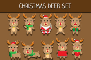 Christmas Deer Set