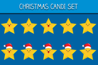 Christmas Stars Set Illustrations