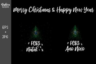 Christmas Tree Brazilian Flag Illustrations