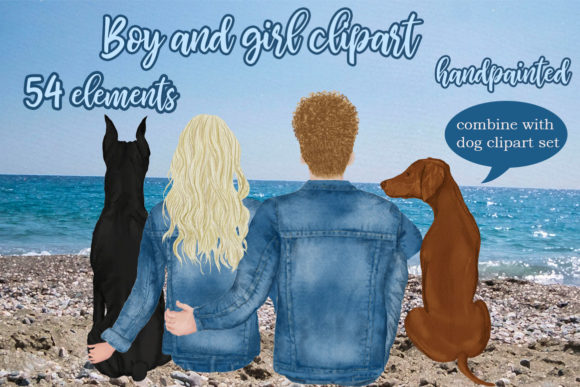 Couples Clipart for Modern Branding