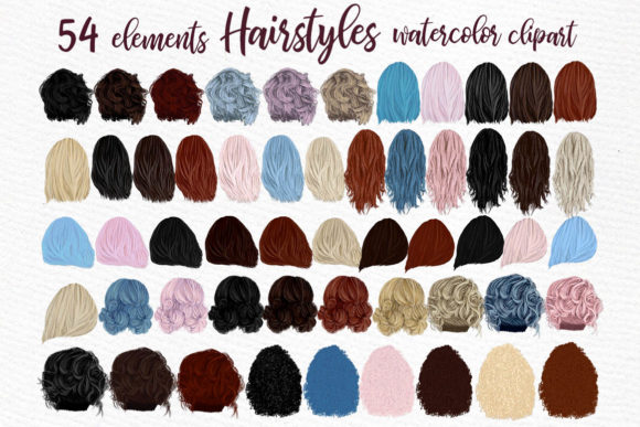 Girls Hairstyle Embroidery Design