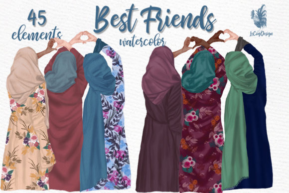 Illustrations for Muslim Women Clipart Muslim Girls