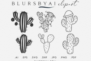 Vector Cacti Christmas Cacti Illustrations