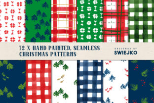 Watercolor Christmas Backgrounds for Creative Design