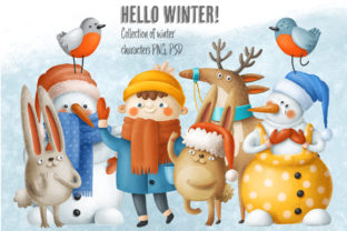Winter Characters Illustrations