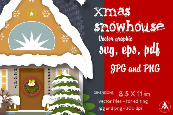 X-mas Snowhouse Illustrations